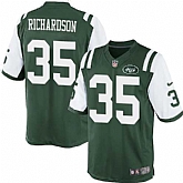 Nike Men & Women & Youth Jets #35 Richardson Green Team Color Game Jersey,baseball caps,new era cap wholesale,wholesale hats